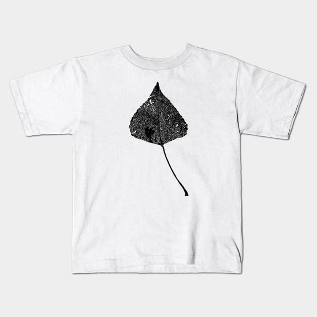 Leaf skeleton Kids T-Shirt by Pheedphil